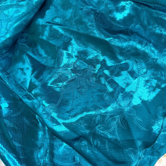 Colesce Collections Floral Blue Slip Dress - Picture 9 of 9